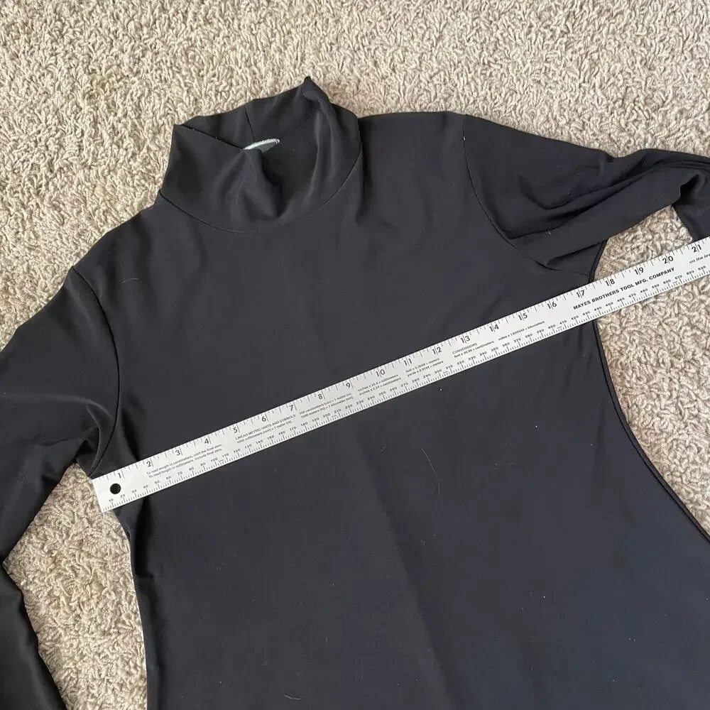 Sympli Black Tunic Mini Dress Long Sleeve sz 8 - Picture 6 of 7